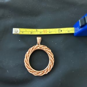 New 10k pink gold charm for necklace